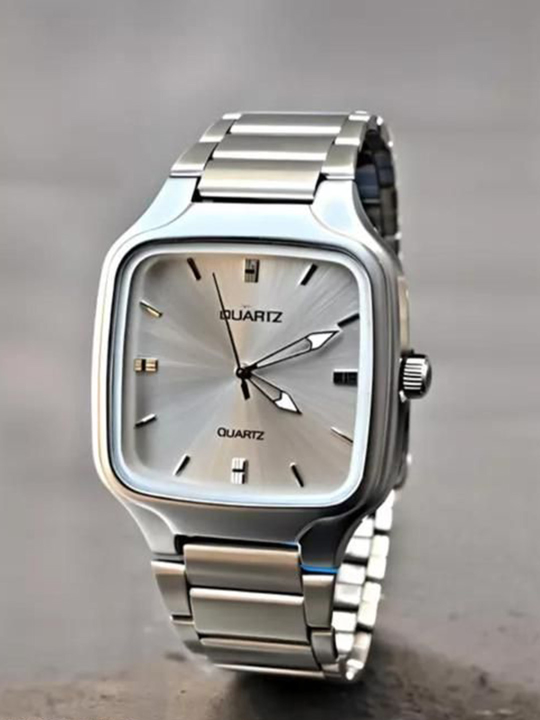 SWADESI STUFF Men Dial & Bracelet Style Straps Analogue Watch SDSSDS 158 SILVER