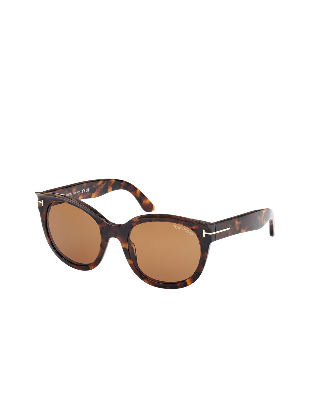 Tom Ford Men Round Sunglasses with UV Protected Lens FT1114 54 52E-Brown