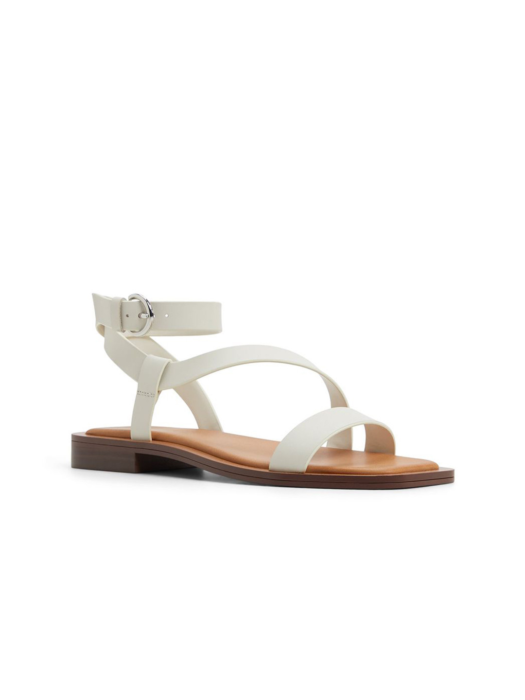 ALDO Women Grugar Leather Open Toe Flats