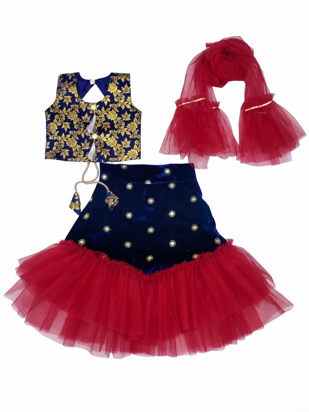 satyamfab Girls Ready to Wear Lehenga & Blouse With Dupatta