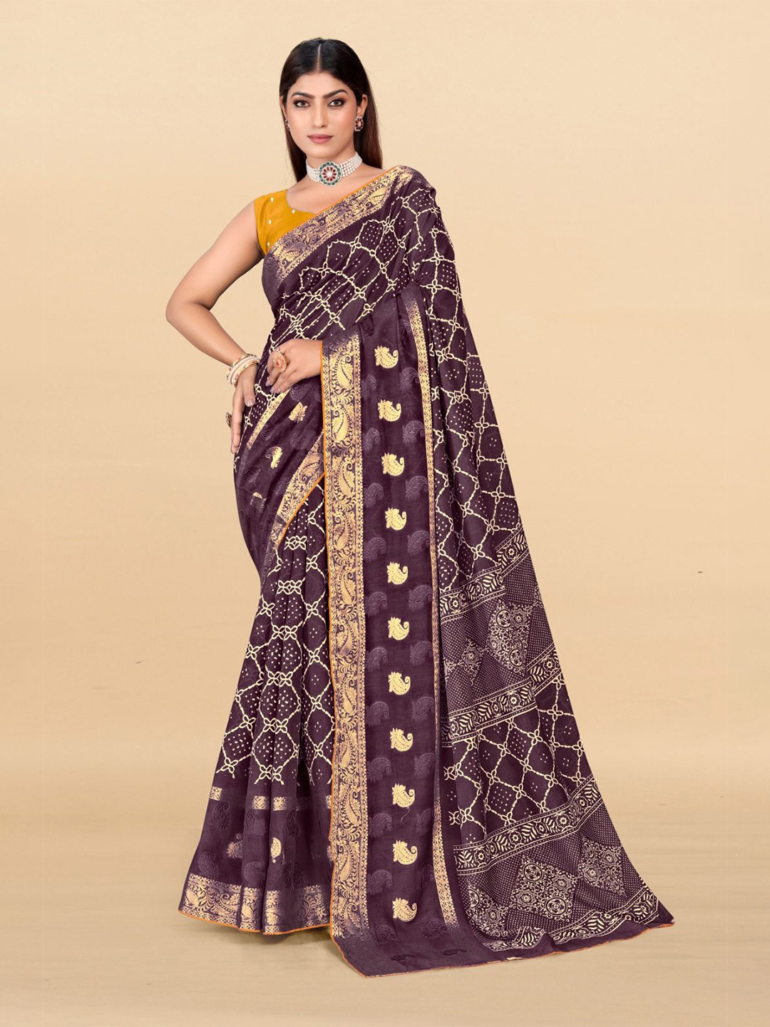 SHIVRUH Bandhani Bandhani Saree