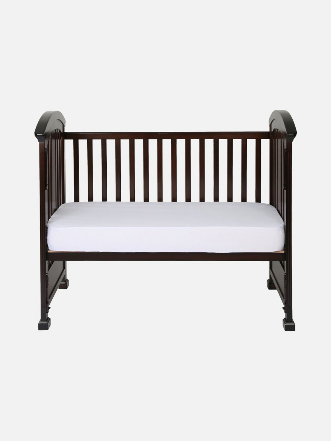 Juniors by Babyshop White Pure Cotton 120 TC Fitted Crib Bedsheet -28 x 51 inches