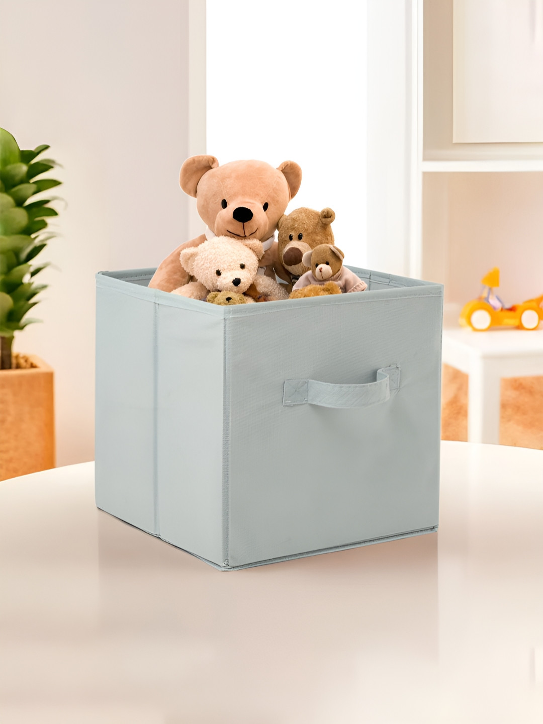 Aura Grey Foldable Toy & Book Square Waterproof Drawer Organisers