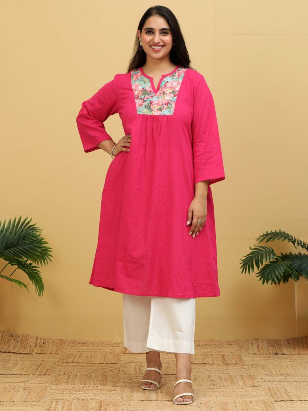 Amaya Yoke Design Cotton A-Line Kurta
