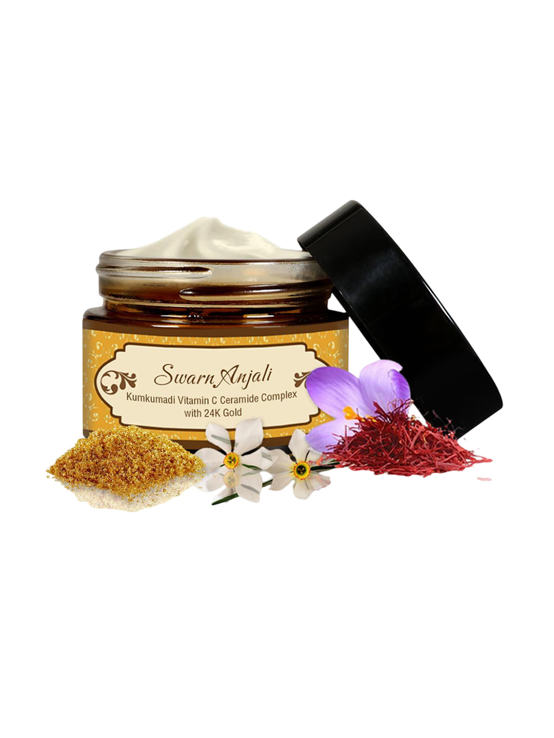 HERBS & GREENS Kumkumadi Vitamin C Ceramide Complex With 24K Gold - 50 g