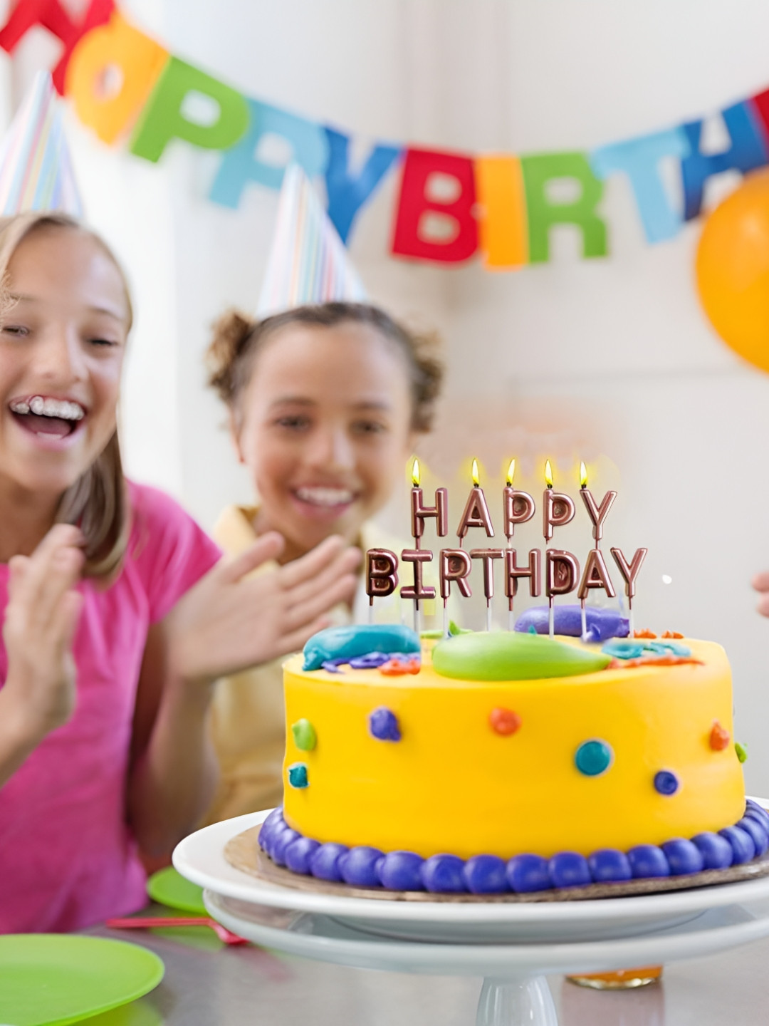 Untumble Birthday Celebrate Birthday 13Pcs Smokeless 1 Wick Solid Geometric Pillar Candles