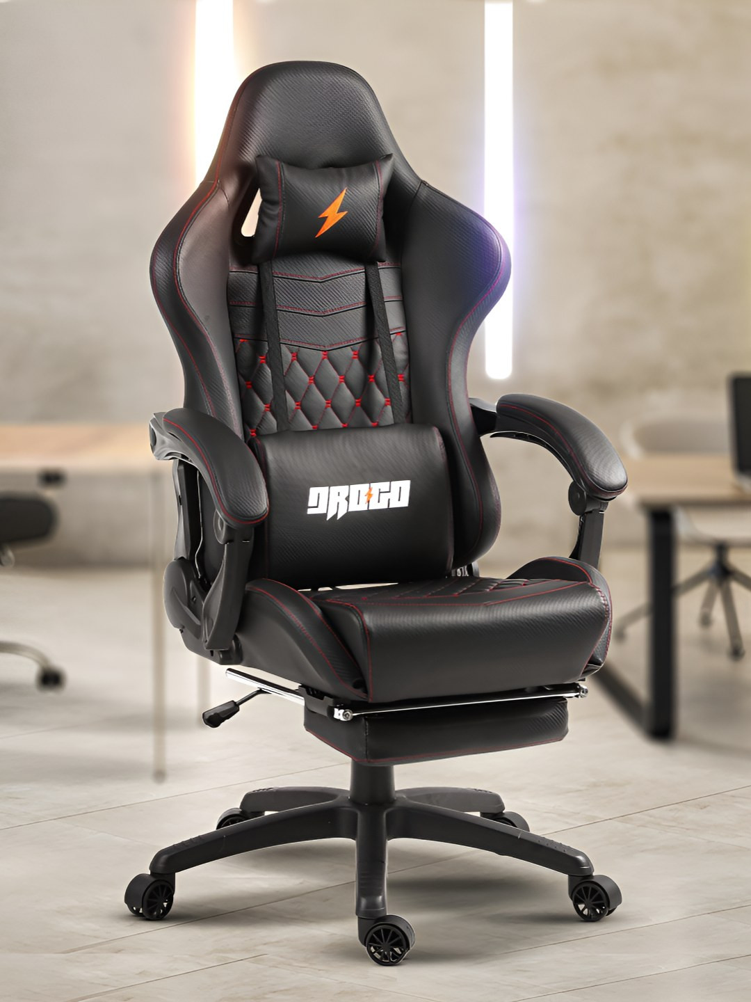 DROGO Black Multi-Purpose Ergonomic Gaming Chair