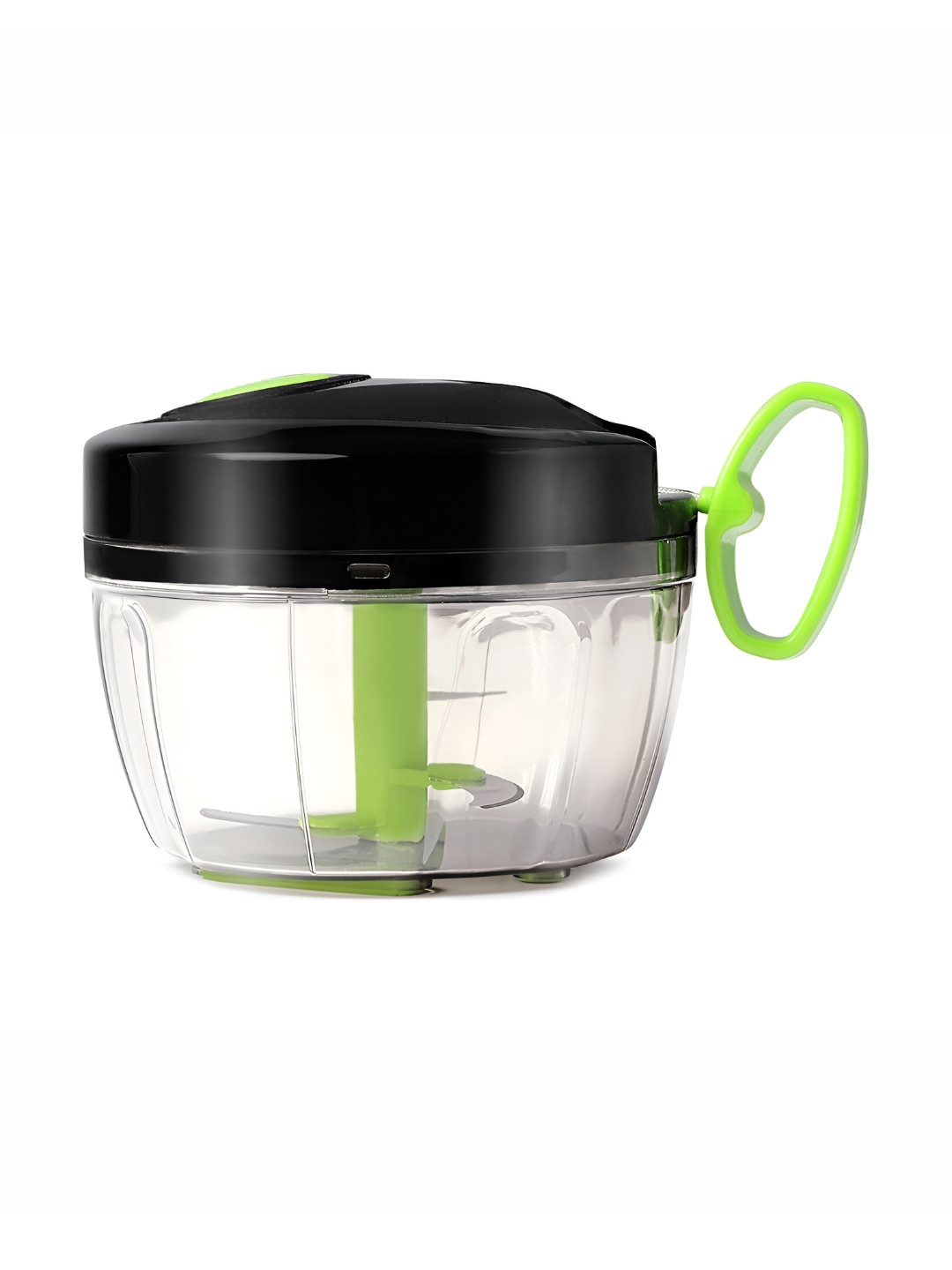 Fackelmann Black and Green Plastic Chopper with 3 Sharp Stainless Steel Blade 650ml