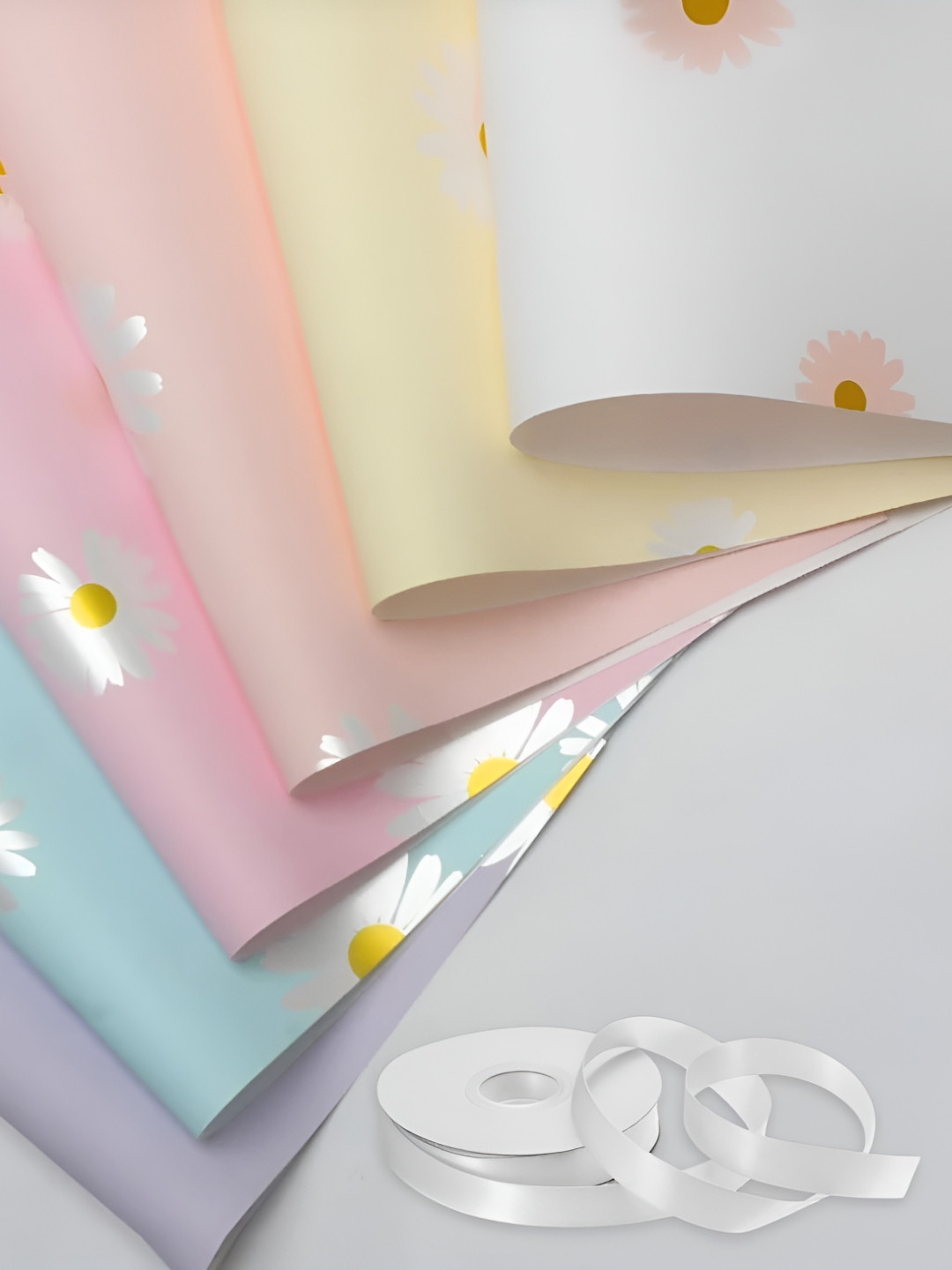 Special You 6 Pieces Pink & Green Printed Gift Wrapper Sheet