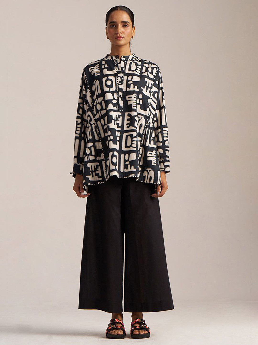 Ganga Women Quirky Printed Quirky Handloom Kurta