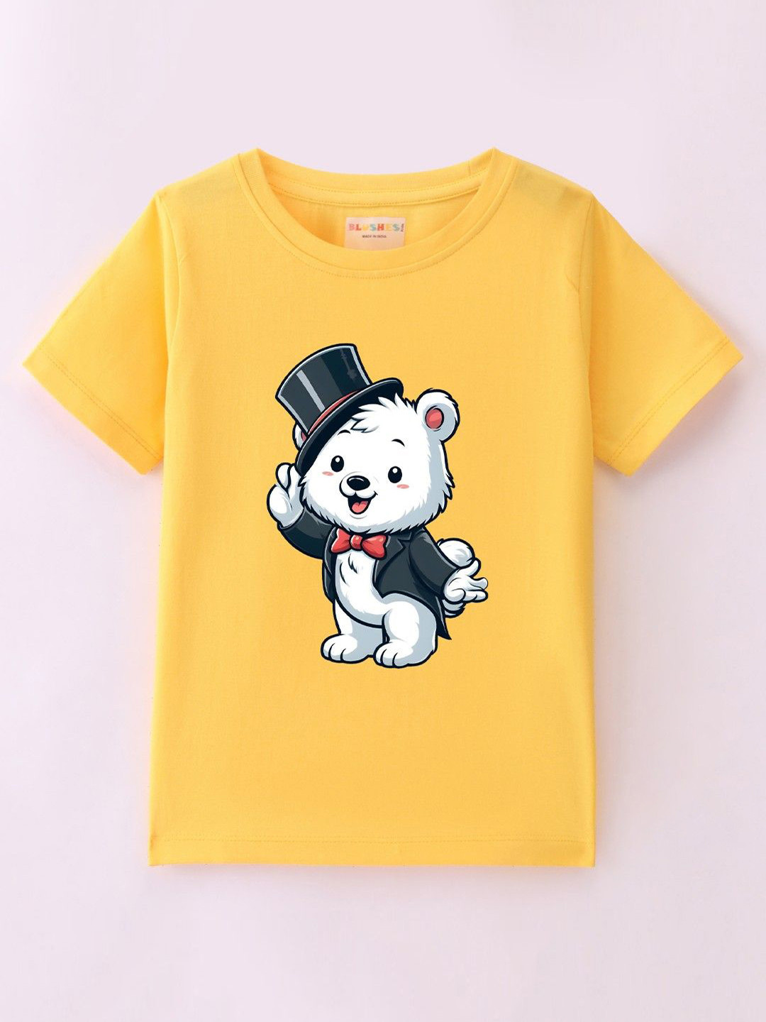 BLUSHES Kids Graphic Printed Round Neck Cotton T-shirt