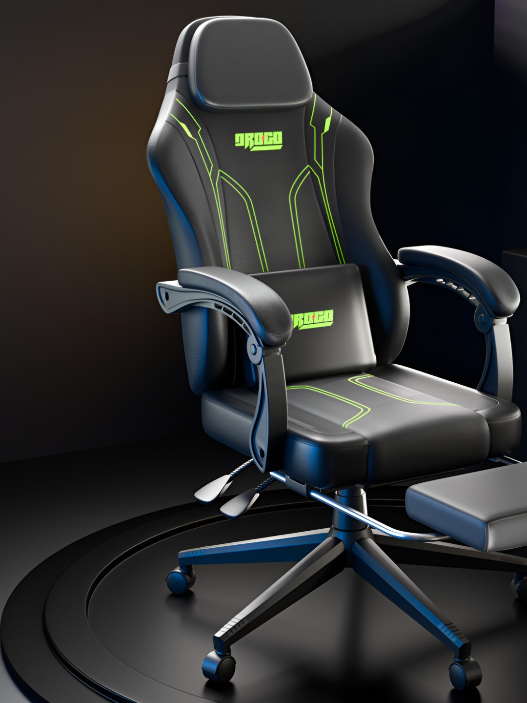 DROGO Gaming Chair With Armrests & Adjustable Neck