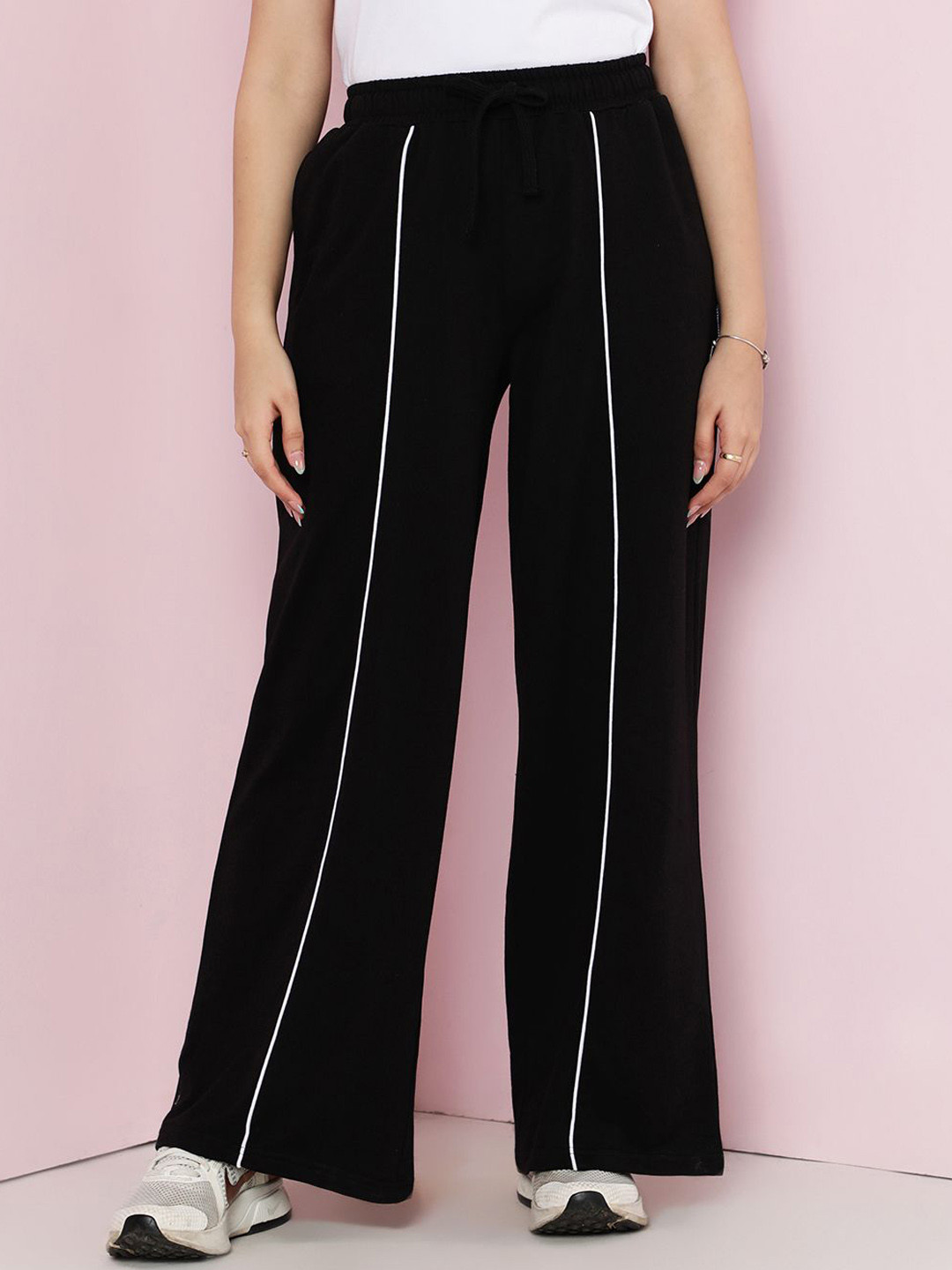 Lil Tomatoes Girls Flared Mid-Rise Cotton Track pant