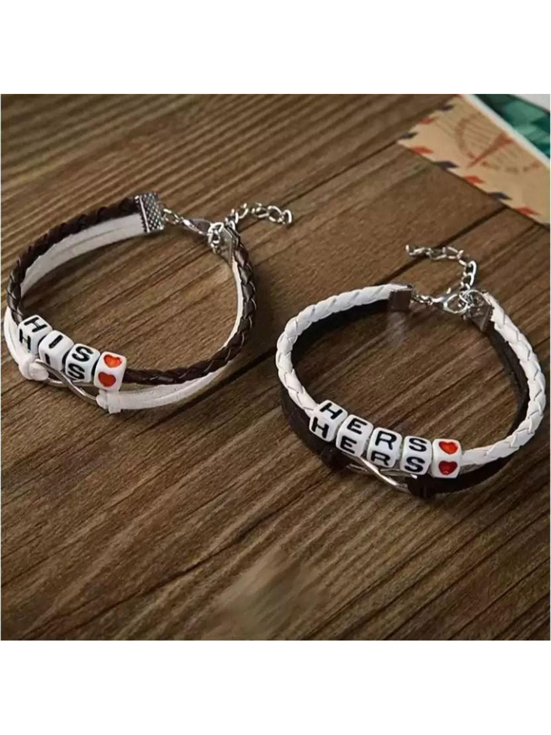 PASU FASHION Set Of 2 Rope Braided Wraparound Bracelet