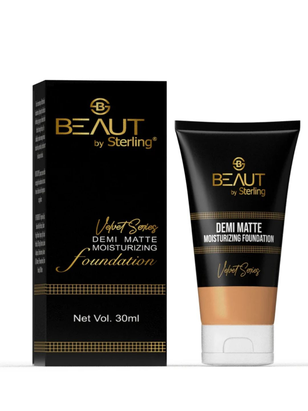 Beaut By Sterling Women Foundation Butter Glow Demi Matte Full Coverage & Hydrating 30ml