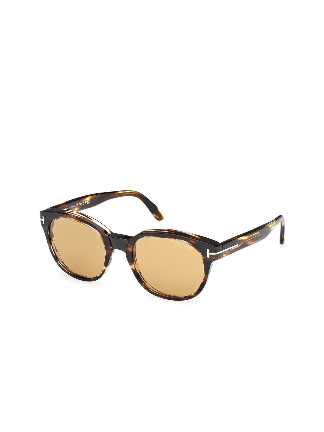 Tom Ford Men Round Sunglasses with UV Protected Lens FT1180 53 52E