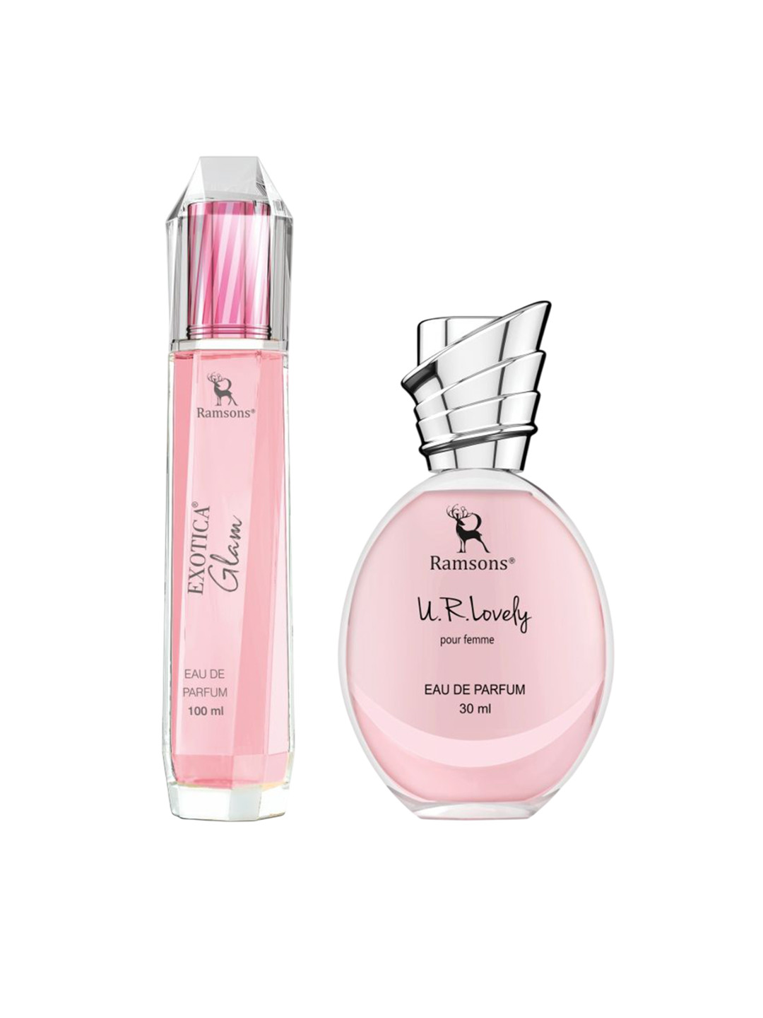 Ramsons Unisex Set Of 2 Exotica 100 ml & U R Lovely 30 ml Long Lasting Eau De Parfum