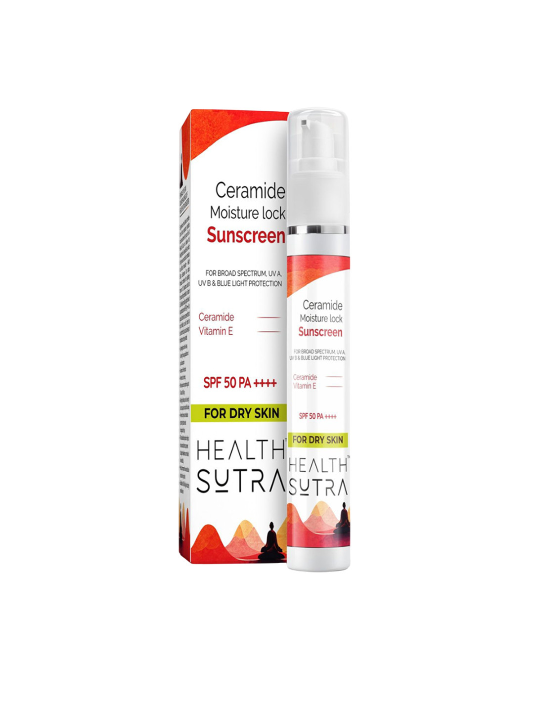 HEALTH SUTRA Ceramide Moisture-Lock Sunscreen With SPF 50 PA++++ - For Anti-Ageing 50 g