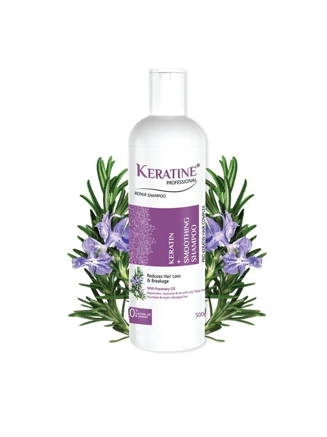 KERATINE PROFESSIONAL Keratin Smoothing Shampoo With Rosemary Oil- 500 ml