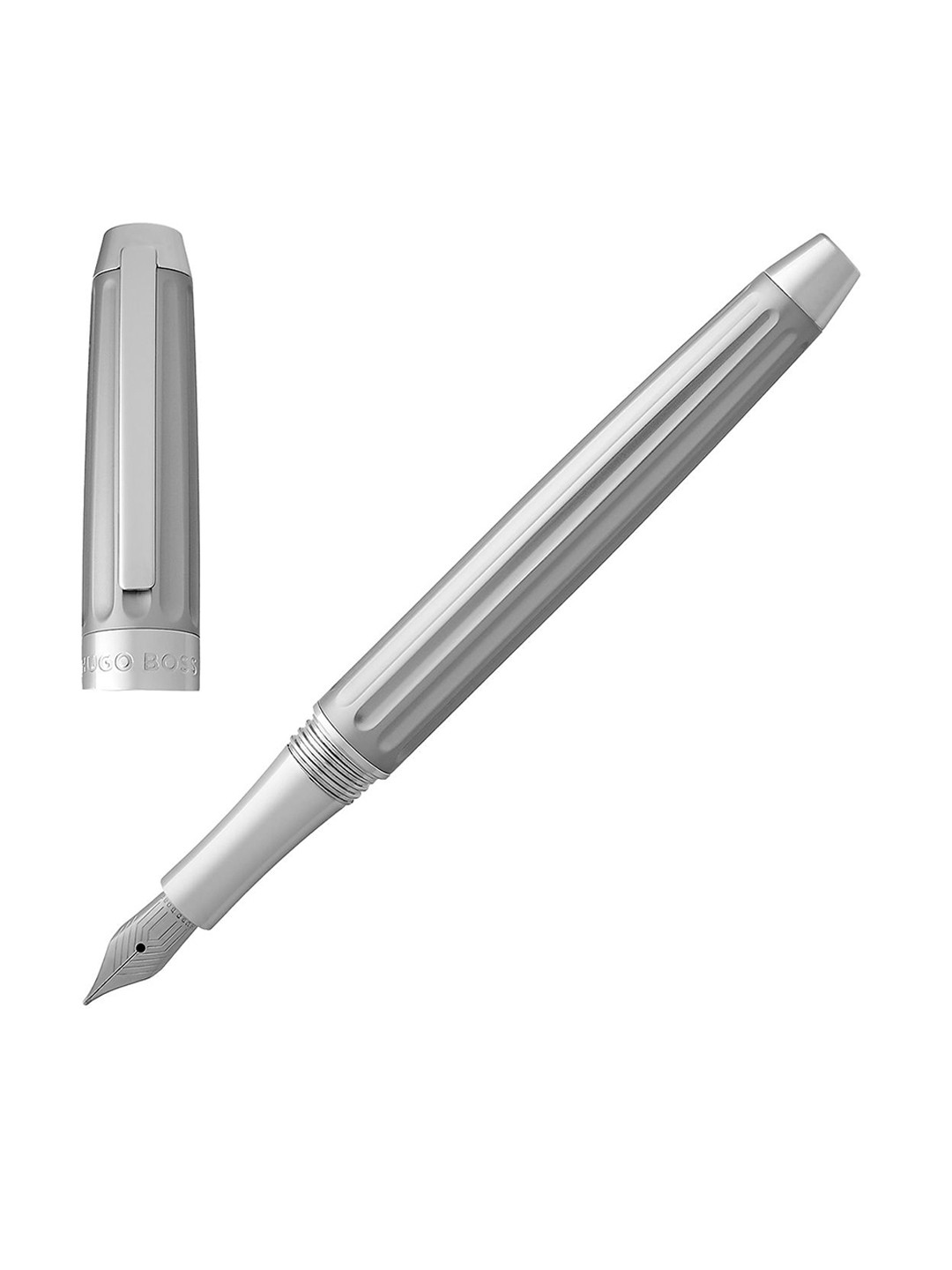 Hugo Boss Unisex Brass Beam Medium Nib Fountain Pen