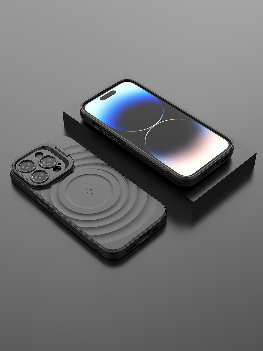 Luxury Kase iPhone 16 Pro Max Impact Resistant Rugged Back Case with Wireless Charging