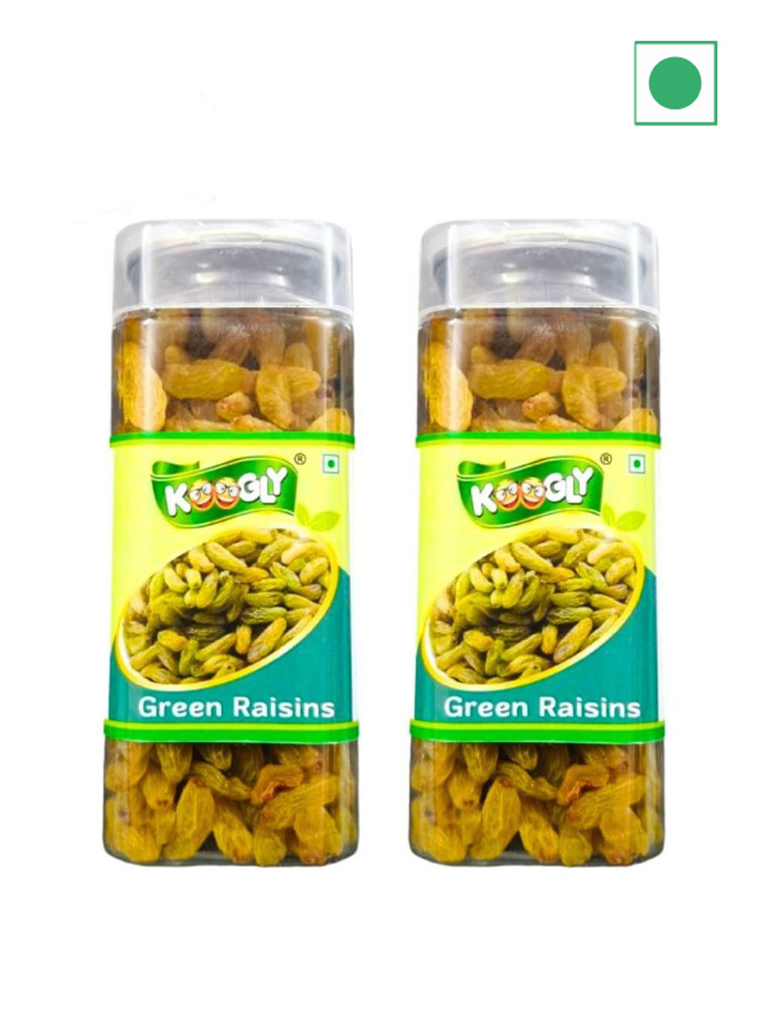 KOOGLY Set Of 2 Premium Quality Kishmish Dried Grapes Raisins 380g