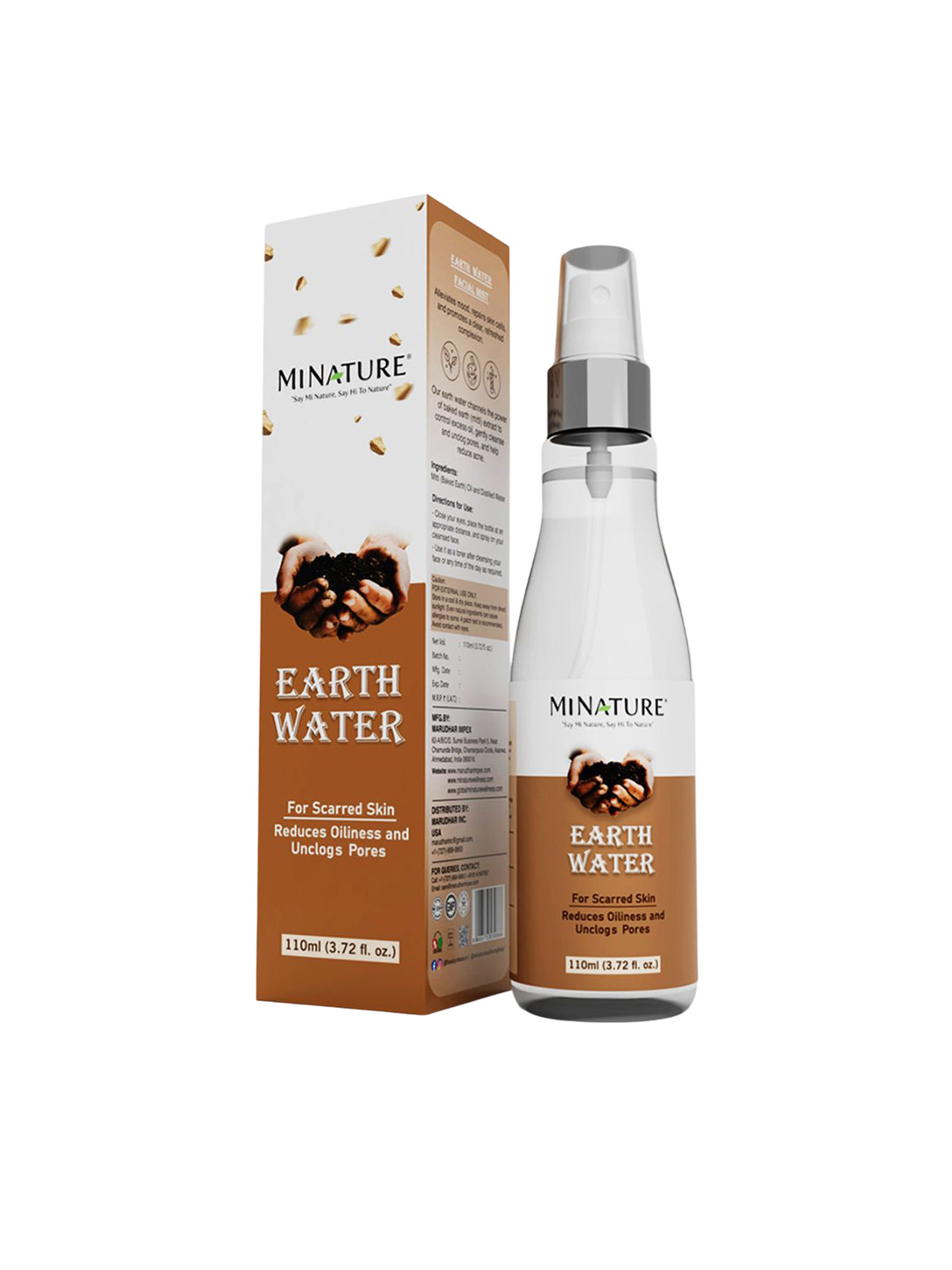 MINATURE Earth Water For Oiliness & Clogs Pores - 110 ml