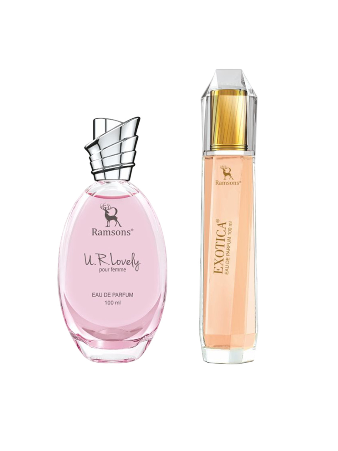 Ramsons Unisex U R Lovely & Exotica Set Of 2 Long Lasting Eau De Parfum - 100 ml Each