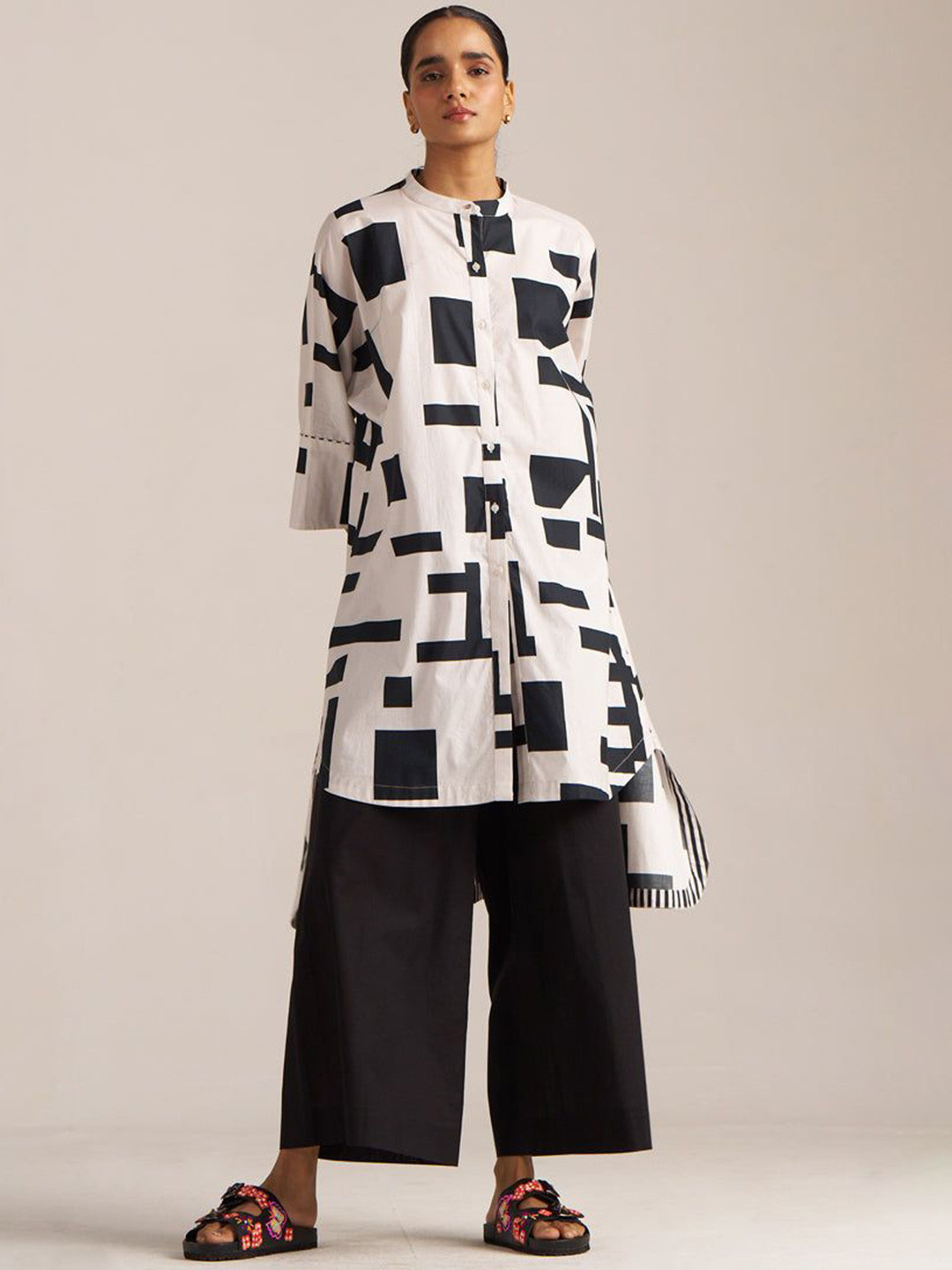 Ganga Women Quirky Printed Quirky Handloom Kurta