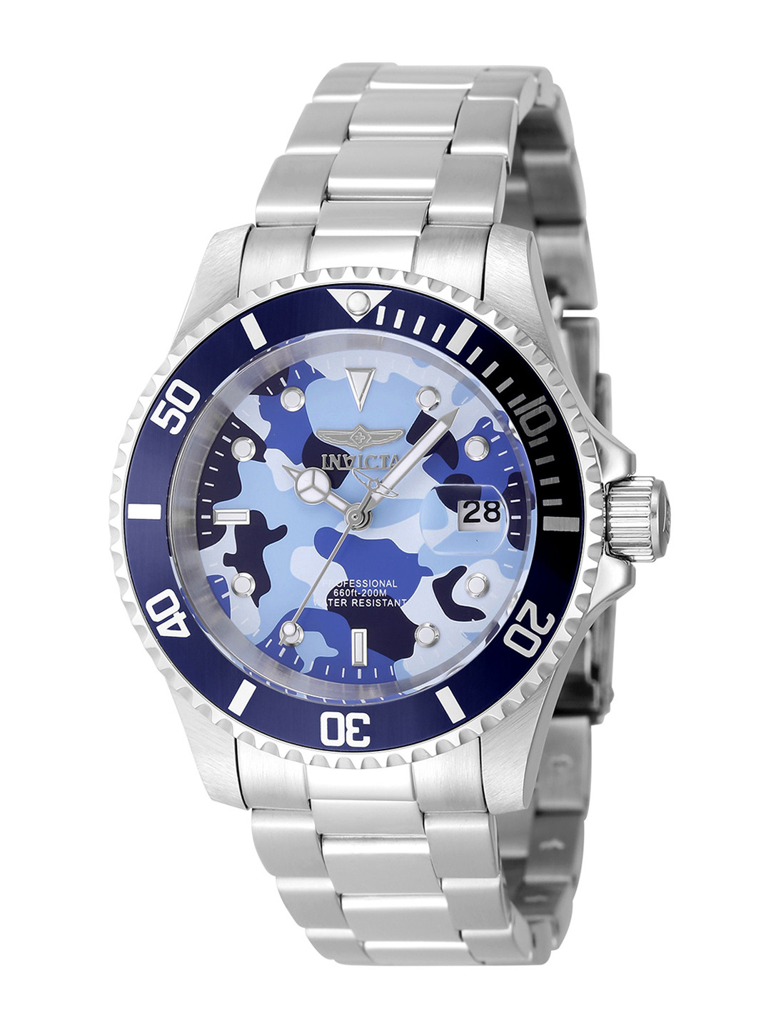 Invicta Men Dial & Stainless Steel Bracelet Style Straps Analogue Watch 48570