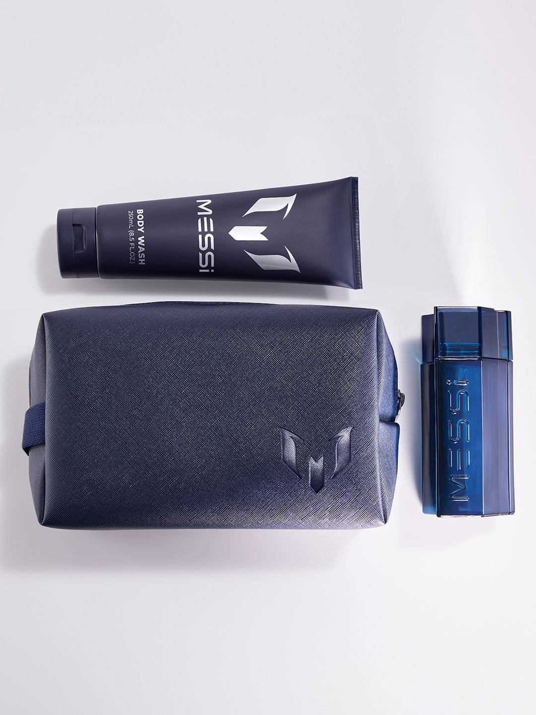 Messi Set Of Eau De Parfum, Body Wash & Premium Toiletry Bag