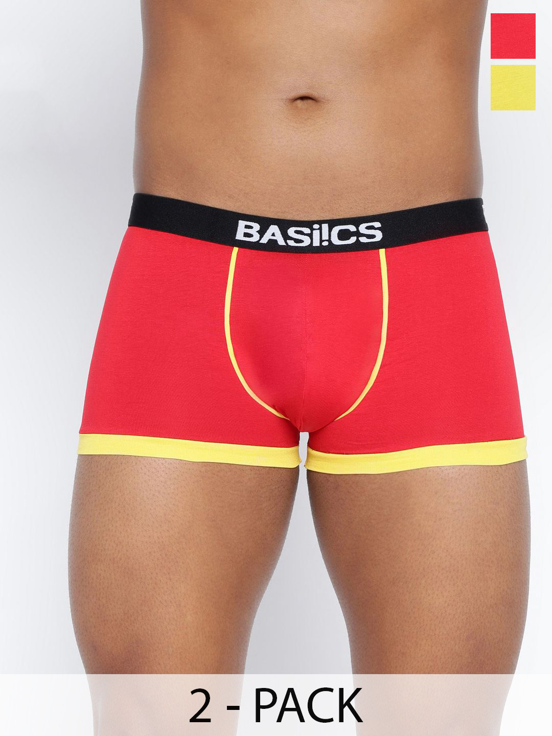 BASIICS by La Intimo Men Pack Of 2 Short Trunks IBCSTR020B036