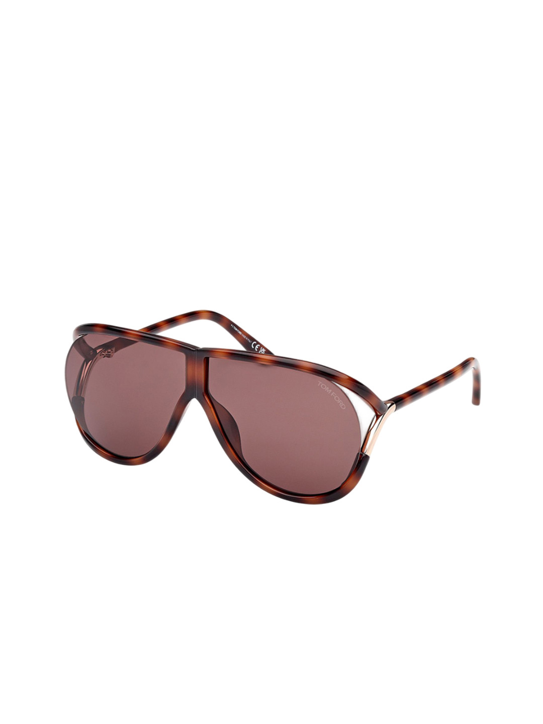 Tom Ford Men Shield Sunglasses with UV Protected Lens FT1197 65 53E Brown