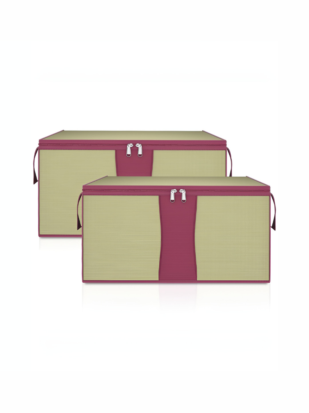 Aura Beige Set of 2 Storage Bag Waterproof Clothing Bedding Bag Wardrobe Clothes Organizer