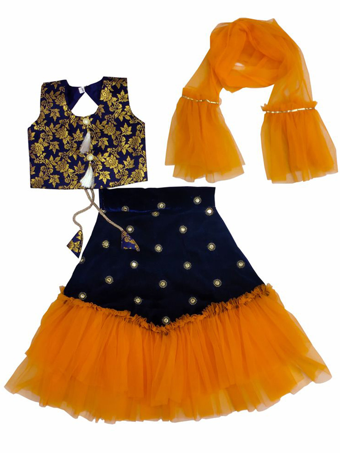 satyamfab Girls Ready to Wear Lehenga & Blouse With Dupatta
