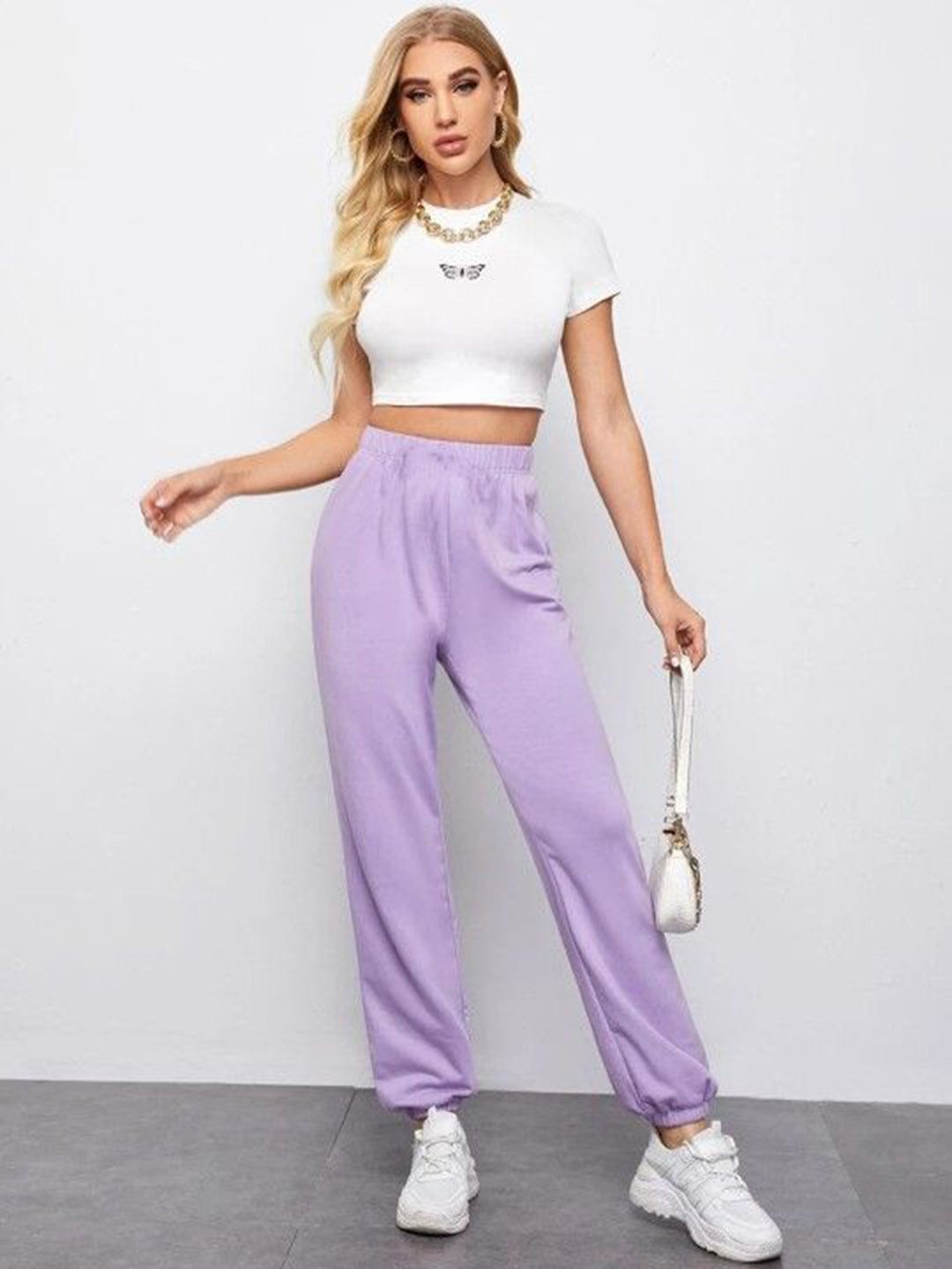 CLOTHINK INDIA Women Mid Rise Jogger Pants