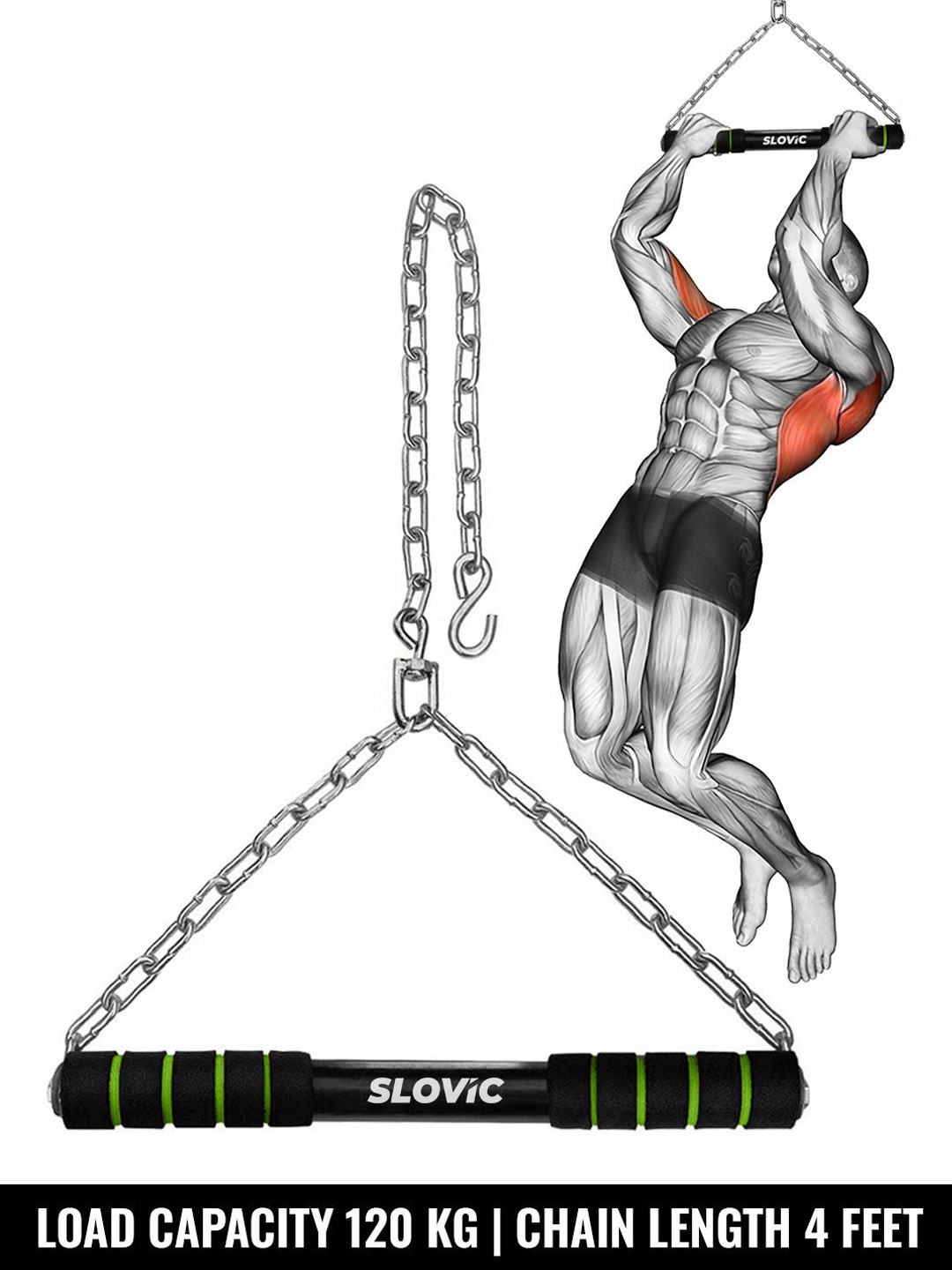 SLOVIC Unisex Hanging Rod Pull Up Chin-Up Bar