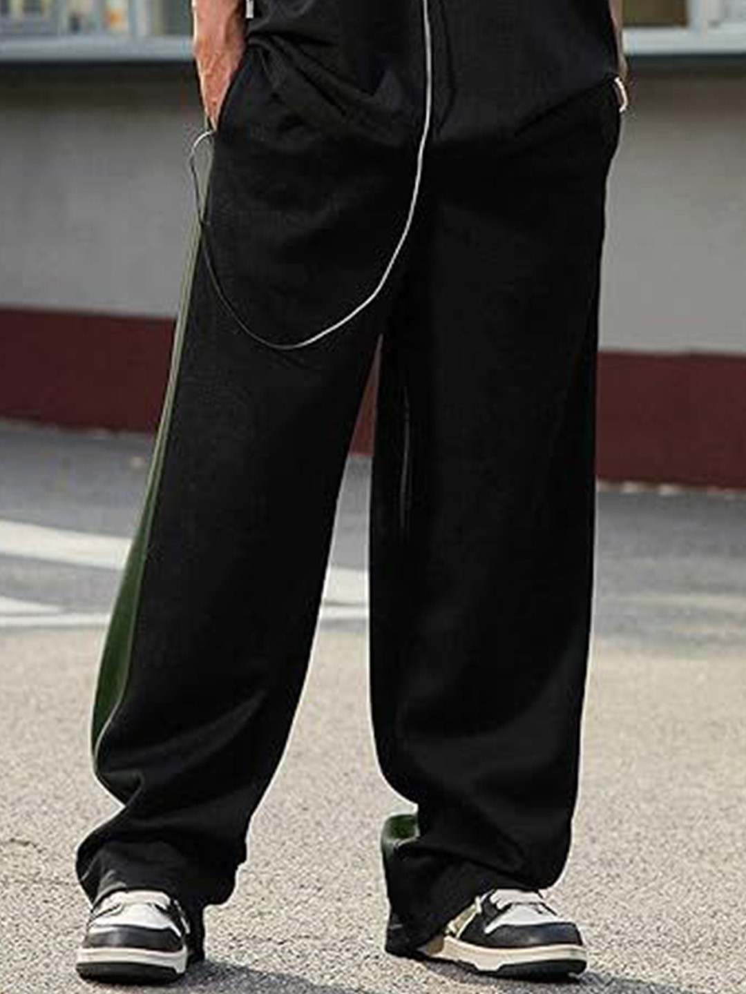 SAKHWALA Men Straight-Fit Mid-Rise Track Pant
