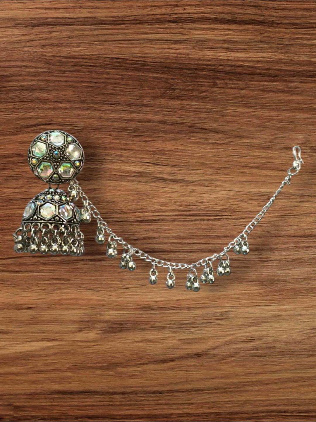 Sharalle Gold-Plated Dome Shaped Jhumkas