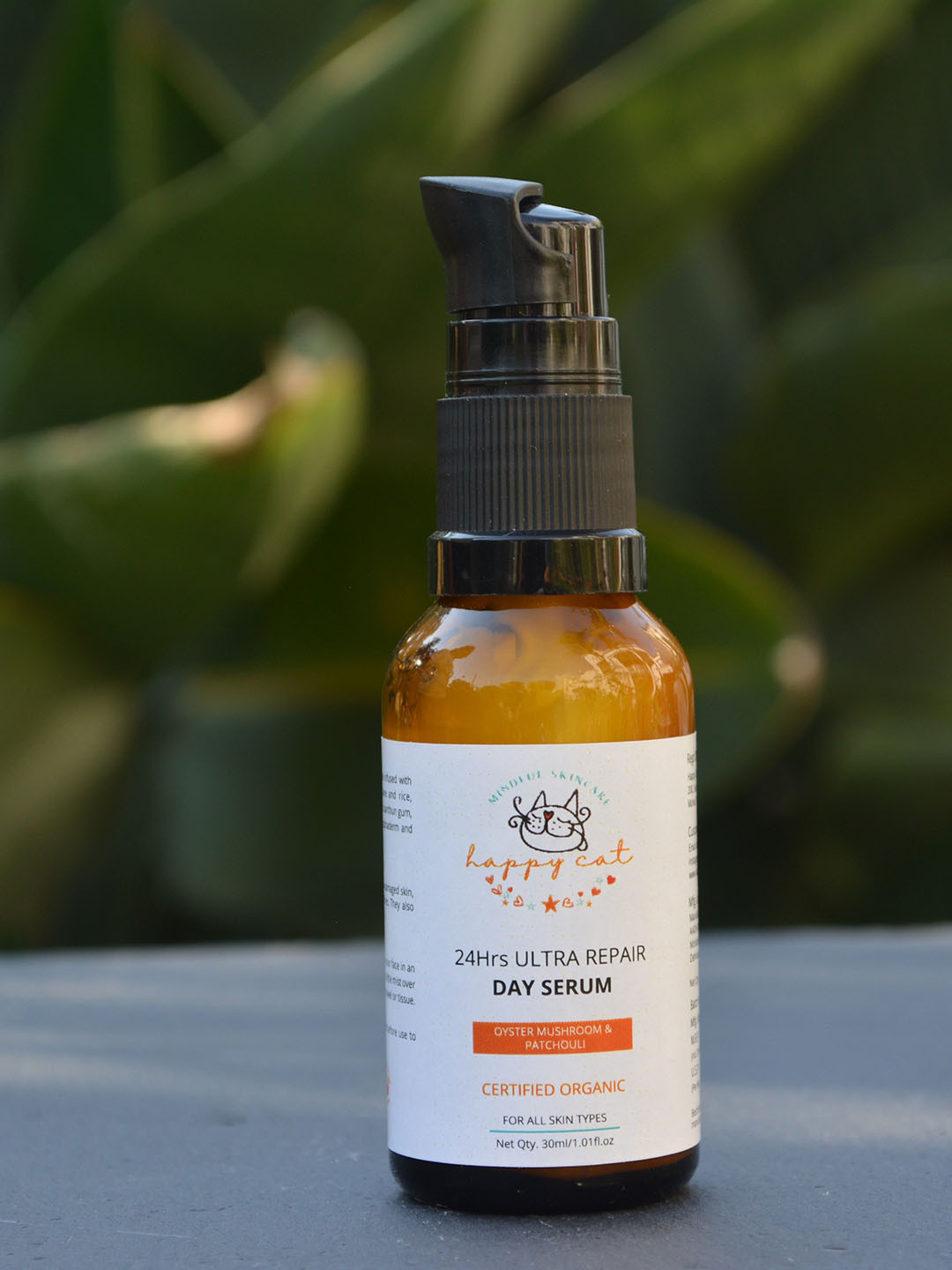 HAPPY CAT 24Hrs Ultra Repair Oyster Mushroom & Patchouli Day Serum - 30 ml