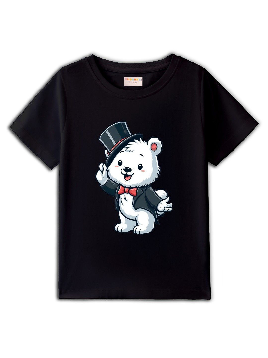 BLUSHES Kids Graphic Printed Round Neck Cotton T-shirt