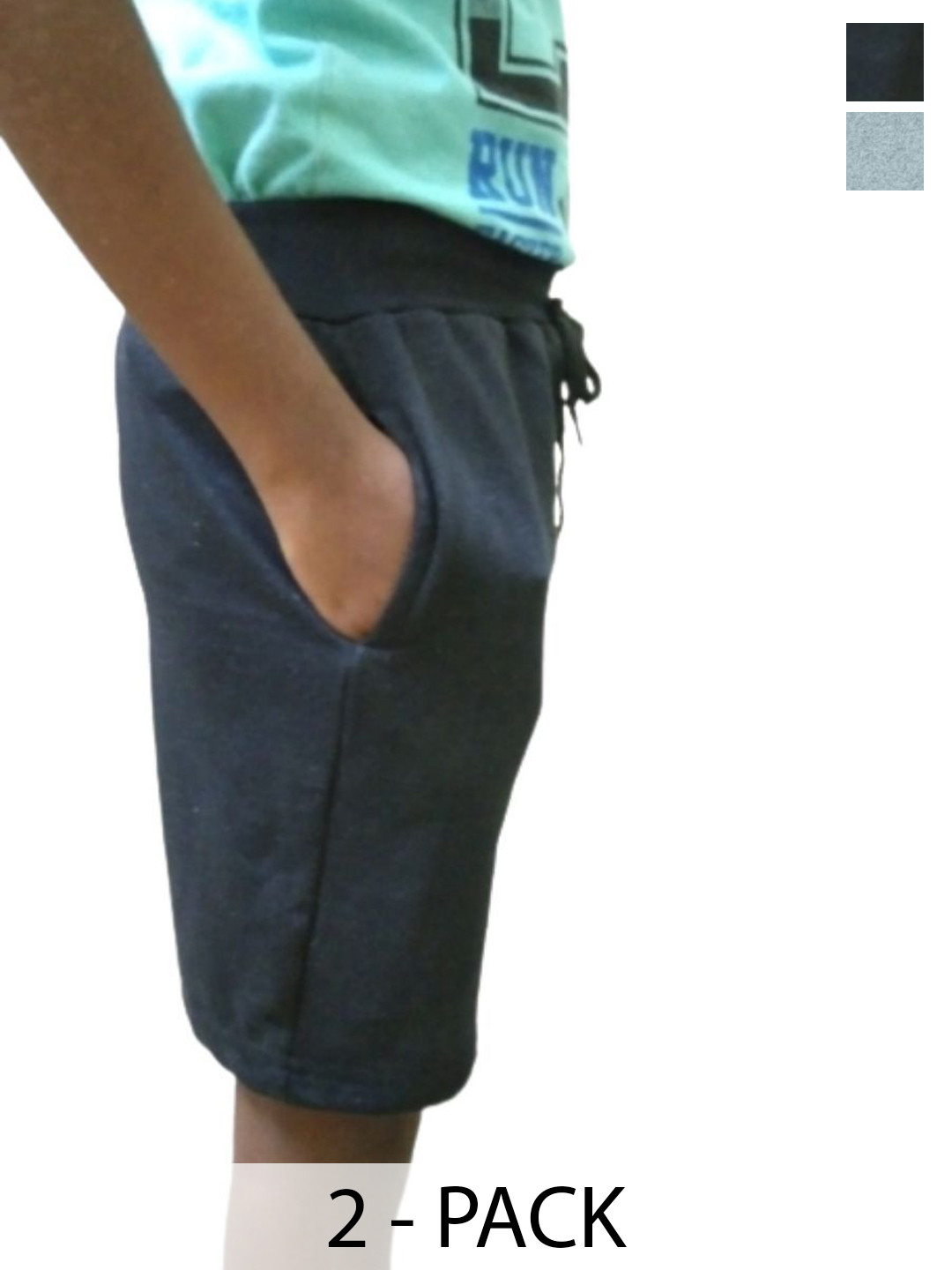 Shajiv Boys Pack of 2 Mid- Rise Pure Cotton Shorts