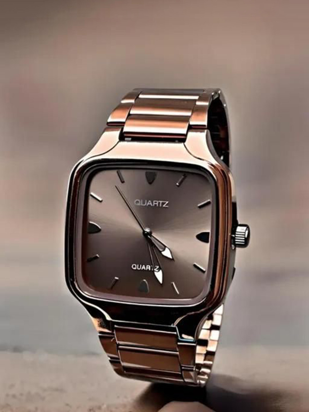 SWADESI STUFF Men Dial & Bracelet Style Straps Reset Time Analogue Watch SDS 158 COPPER