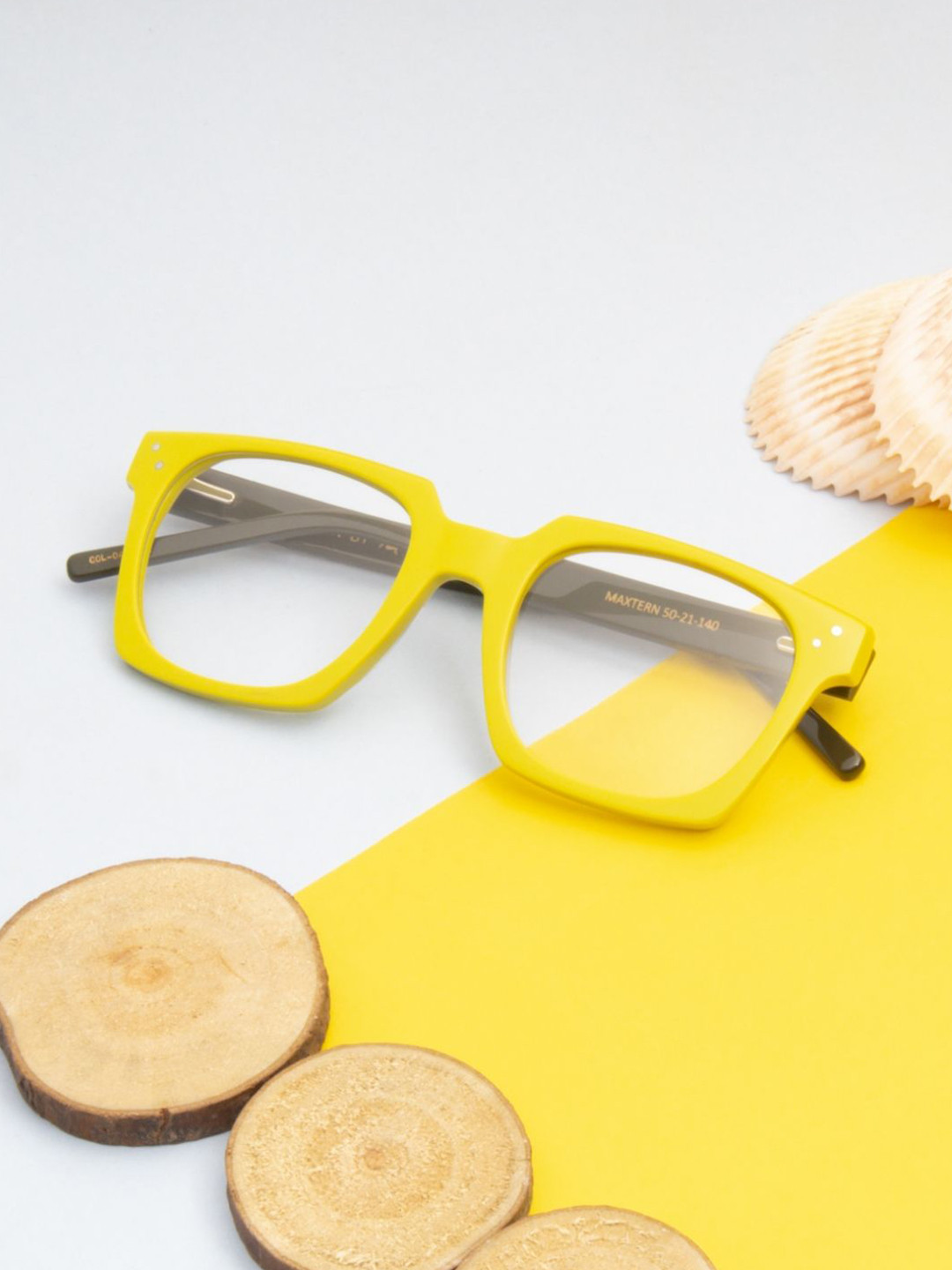 Ted Smith Unisex Avocado Green Premium Acetate Full Rim Square Frames