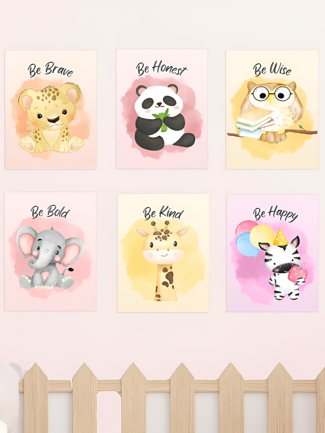 Special You Yellow & Pink 6 Pieces Wall Stickers