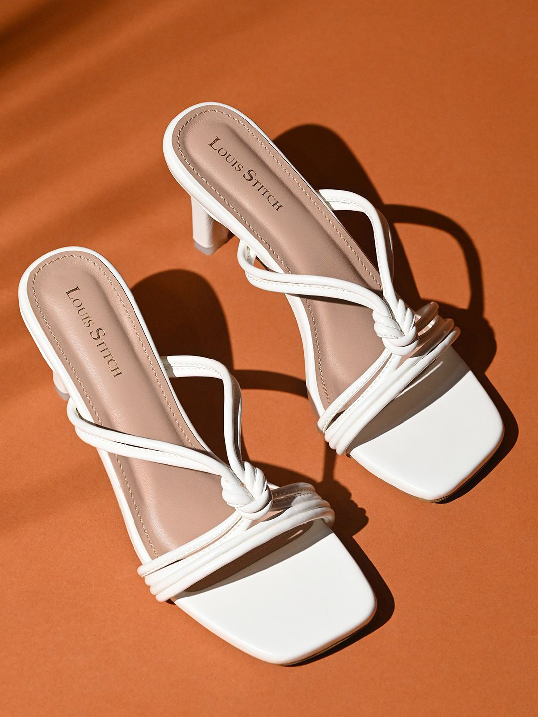 LOUIS STITCH Women Colourblocked Stilleto Heel Sandals