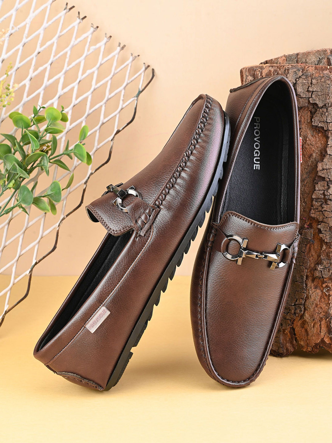 Provogue Men Leather Formal Loafers