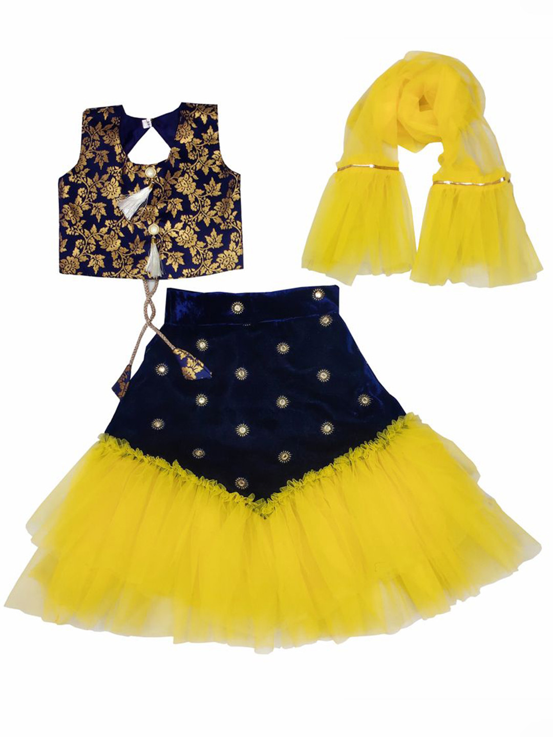 satyamfab Girls Ready to Wear Lehenga & Blouse With Dupatta