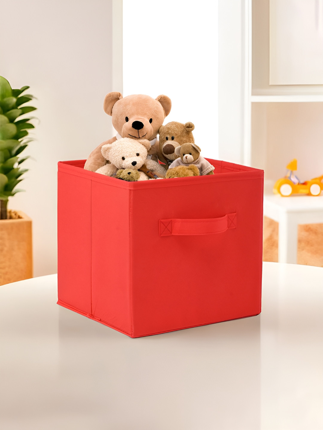 Aura Red Toys & Books Wardrobe Drawer Organiser Storage Box