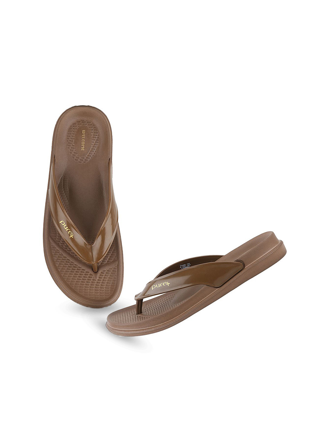 WELCOME Women Lightweight & Comfortable Arch Support Durable Anti-Skid Flip-Flop